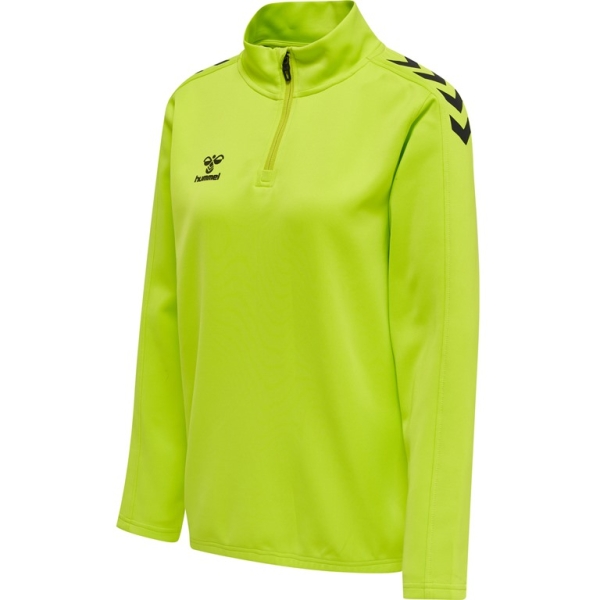 Damen Half Zip Sweat Hummel Core XK - Lime